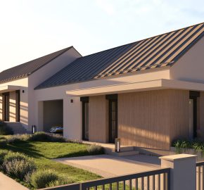 Új építésű, 2 szobás, kertes, teraszos, ikerházi lakás, Mendén eladó!