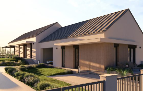 Új építésű, 2 szobás, kertes, teraszos, ikerházi lakás, Mendén eladó!