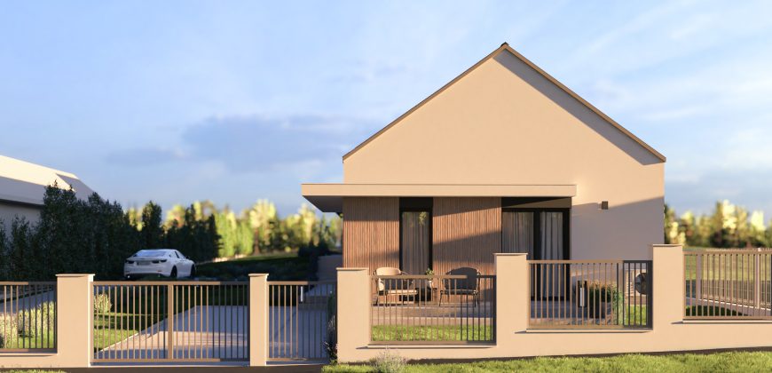 Új építésű, 2 szobás, kertes, teraszos, ikerházi lakás, Mendén eladó!