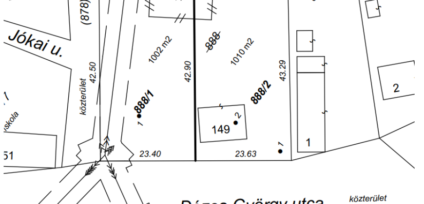 Új parcellázású, oldalhatáros, lakóövezeti telek, Sülysápon eladó!