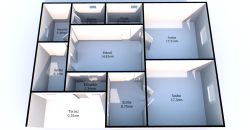 Felújítandó, 3 és fél szobás, családi ház, garázzsal, Úriban eladó!