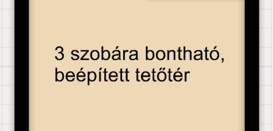 Budapest 20, Kossuthfalva / házrész / tégla / 5 szoba / 107 m²